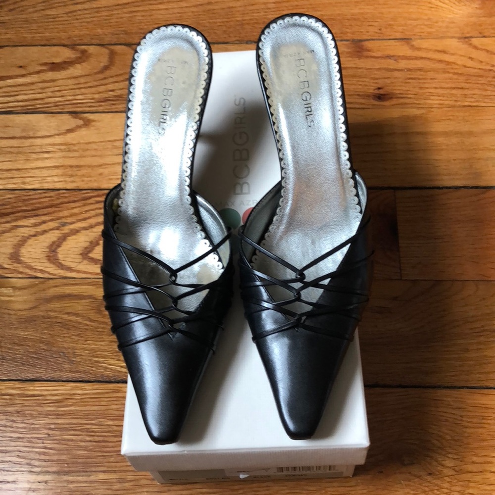 BCBG Girls Max Azria Black mules
